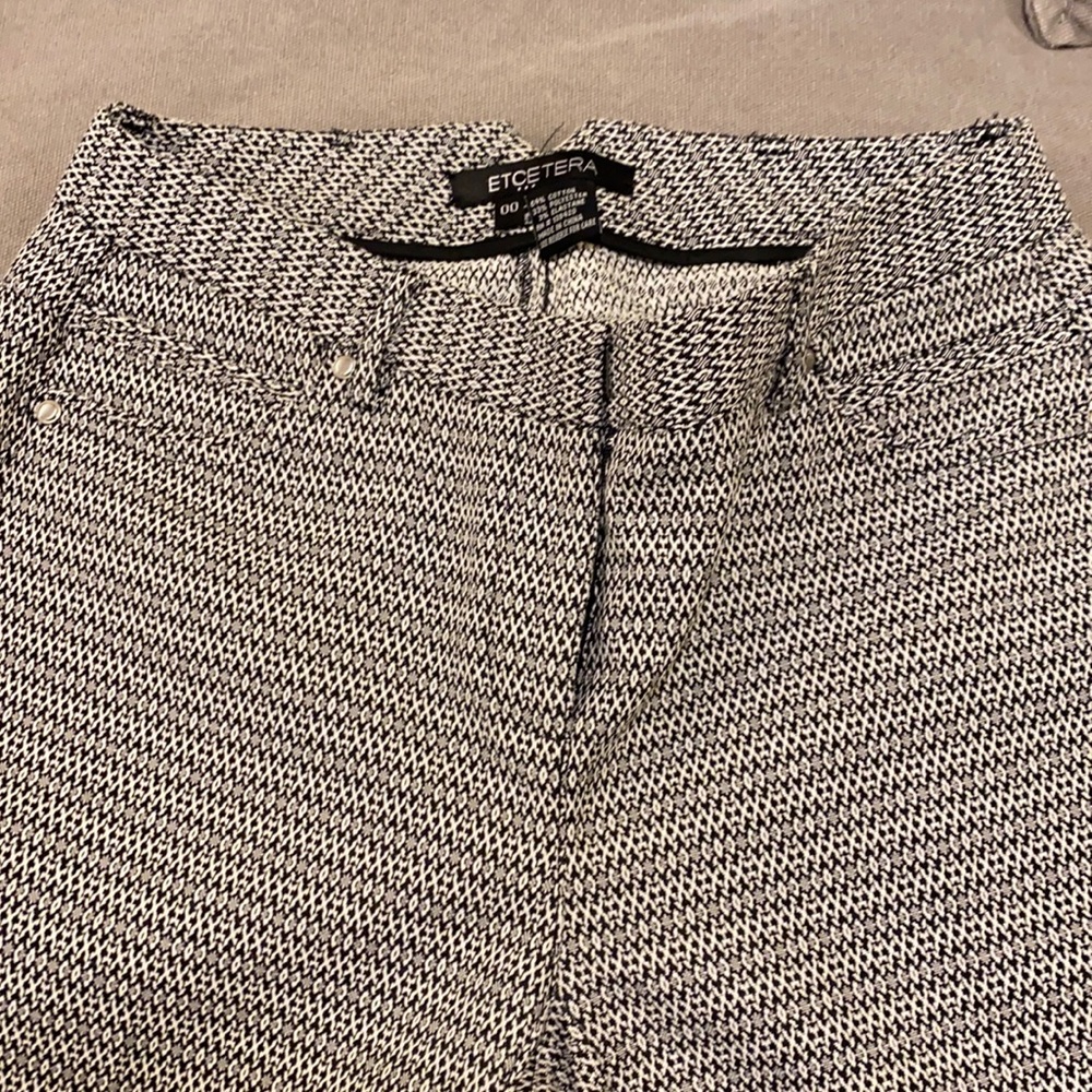 Black and white pants